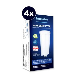 4x AquinTobs Wasserfilter wie original DeLonghi DLS002 / SER3017