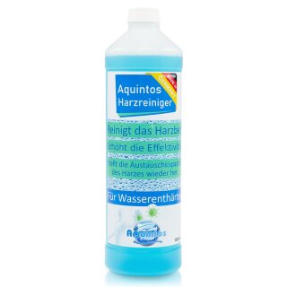 Aquintos Resin Clean Harzreiniger für Entkalkungsanlagen Wasserenthärtungsanlagen und Ionenaustauscherharz 1 Liter oder 5 Liter