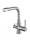 Aquintos SUPREME 3-Wege Wasserhahn Nickel satiniert matt...