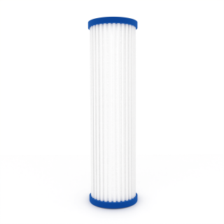 Aquintos Lamellenfilter Faltenfilter 10 x 2,5 Zoll 5 Micron aus Cellulose