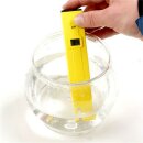 pH Wert Messgerät pH Wert messen im Poolwasser Heizungswasser Brunnenwasser säuerlich oder alkalisches Wasser messen Digitales pH Wert Messgerät LCD-Display gelb