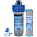 Wasserfilter Wasserfiltergehäuse 10 Zoll - 1 Zoll IG (3-teilig)