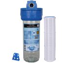 Wasserfiltergehäuse 10 Zoll - 1/2 Zoll Innengewinde Wandhalter Nylonfilter 100µ