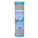 Wasserfiltergehäuse 10 Zoll - 1/2 Zoll Innengewinde Wandhalter & Filterschlüssel Aktivkohlefilter 10 µ