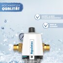 Aquintos Rückspülfilter mit Druckminderer und Manometer RDX 1 - 10 bar 1"Zoll - DN25 Hauswasserfilter Hauswasserstation