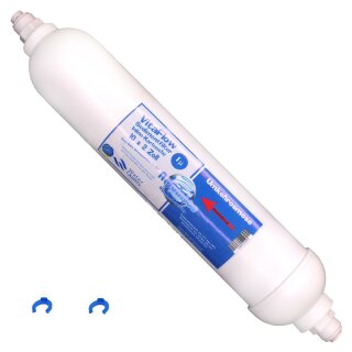 Aquintos VitaFlow Sedi 1µ Inline-Kartusche 10 x 2 Zoll - Easy Quick Steckanschluss 1/4 Zoll
