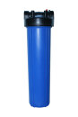 Big Blue Filtergehäuse Trinkwasserfilter 20 x 4,5 Zoll mit 1 1/2 Zoll IG -  DN25 und 2 O-Ringe + Sedimentfilter 20µ, Wandhalter und Filterschlüssel