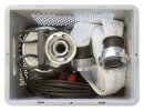 Aquintos Hochwasser Kit HWK220 - Anschlussfertig, 220l/min mit Edelstahl Tauchpumpe
