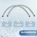 1 1/4 Zoll/DN32 Anschlussset 12 für Wasserenthärtungsanlagen Anschluss-Armartur Bypassventil 2 x HDPE Edelstahl-Flexschlauch 150cm 1 1/4 Zoll + Titrierlösung