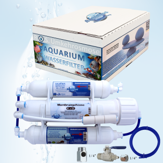 Aquintos VitaFlow 50GPD RO3 Umkehrosmoseanlage Osmoseanlage Osmosis Reinwasserfilter Membrane für 195 Liter am Tag