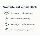 ResinDes 20g Hygiene Reinigungstablette für Entkalkungsanlage Wasserenthärtungsanlage Hygienespülung für Ionenaustauscher- Harz und Salzbehälter