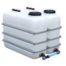PE-Lagerbehälter 2500 Liter - Für frische und gebrauchte Öle, Kühlmittel und Betonzusatzmittel
