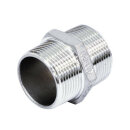 Doppelnippel 6-kant mit beidseitigem AG Edelstahl 1"  V4A DIN 2999