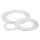PTFE Dichtung für Edelstahl Gewindeflansch V4A 1" DN25 (32mm)