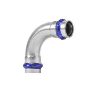 Bogen 90° Innen/Innen Edelstahl V4A V-Kontur Ø 22