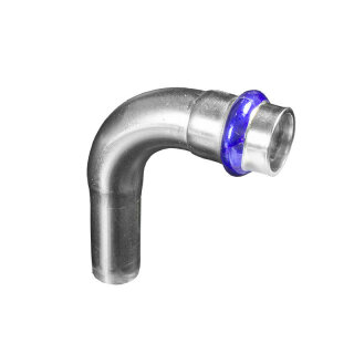 Bogen 90° Innen/Außen Edelstahl V4A V-Kontur Ø 22
