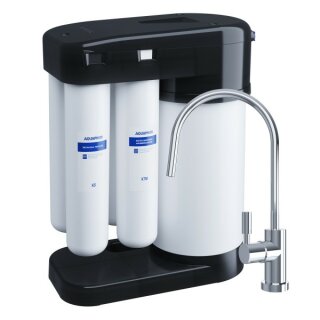 AQUAPHOR RO-102S Umkehrosmoseanlage mit 1 Wege Wasserhahn Trinkwasserfilter Reverse Osmosis System 100 GPD Membran für 380 Liter am Tag