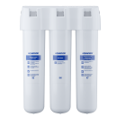 AQUAPHOR Crystal H TRIO Trinkwasserfiltersystem mit 1 Wege Wasserhahn Wasserenthärter mit Keimsperre Mikrofiltration bis 0,8 Mikrometer