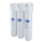AQUAPHOR Crystal H TRIO Trinkwasserfiltersystem mit 1 Wege Wasserhahn Wasserenthärter mit Keimsperre Mikrofiltration bis 0,8 Mikrometer