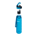 AQUAPHOR Wasserfilter-Trinkflasche CITY Blau 0,5L mit Aktivkohle-Wasserfilter aus Kokosnussschalen für 150 Liter gefiltertes Trinkwasser