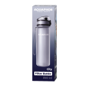 AQUAPHOR Wasserfilter-Trinkflasche CITY Grau 0,5L mit Aktivkohle-Wasserfilter aus Kokosnussschalen für 150 Liter gefiltertes Trinkwasser