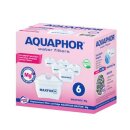 AQUAPHOR MAXPHOR+ MG Filterkartusche Trinkwasserfilter 6er Pack mit AQUALEN und Magnesium + für Tischwasserfilter