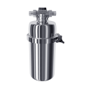 AQUAPHOR Viking Midi 300 Edelstahl-Filtergehäuse für heißes und kaltes Wasser aus 100% V4A für industrielle und private Anwendungen mit 3/4"AG