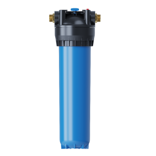 AQUAPHOR GROSS Filtergehäuse mit 1" AG inkl. Filtergehäuseschlüssel - Montageplatte und 20 Mikron Polypropylen Sedimentfilter EFG 112/508