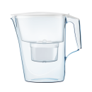 Tischwasserfilter AQUAPHOR TIME 2,5l Trinkwasserfilter mit MAXPHOR+ Wasserfilter-Kartusche für 200 Liter gefiltertes Wasser