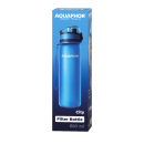 AQUAPHOR Wasserfilter-Trinkflasche CITY Blau 0,5L mit Aktivkohle-Wasserfilter aus Kokosnussschalen für 150 Liter gefiltertes Trinkwasser