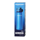 AQUAPHOR Wasserfilter-Trinkflasche CITY Blau 0,5L mit Aktivkohle-Wasserfilter aus Kokosnussschalen für 150 Liter gefiltertes Trinkwasser