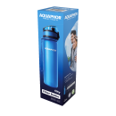 AQUAPHOR Wasserfilter-Trinkflasche CITY Blau 0,5L mit Aktivkohle-Wasserfilter aus Kokosnussschalen für 150 Liter gefiltertes Trinkwasser