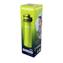 AQUAPHOR Wasserfilter-Trinkflasche CITY  Grün 0,5L mit Aktivkohle-Wasserfilter aus Kokosnussschalen für 150 Liter gefiltertes Trinkwasser