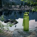 AQUAPHOR Wasserfilter-Trinkflasche CITY  Grün 0,5L mit Aktivkohle-Wasserfilter aus Kokosnussschalen für 150 Liter gefiltertes Trinkwasser