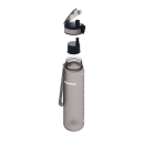 AQUAPHOR Wasserfilter-Trinkflasche CITY Grau 0,5L mit Aktivkohle-Wasserfilter aus Kokosnussschalen für 150 Liter gefiltertes Trinkwasser