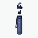 AQUAPHOR Wasserfilter-Trinkflasche CITY Dunkel-Blau 0,5L mit Aktivkohle-Wasserfilter aus Kokosnussschalen für 150 Liter gefiltertes Trinkwasser