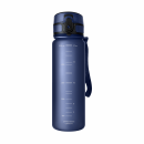 AQUAPHOR Wasserfilter-Trinkflasche CITY Dunkel-Blau 0,5L mit Aktivkohle-Wasserfilter aus Kokosnussschalen für 150 Liter gefiltertes Trinkwasser