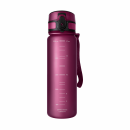 AQUAPHOR Wasserfilter-Trinkflasche CITY Kirsch-Rot 0,5L mit Aktivkohle-Wasserfilter aus Kokosnussschalen für 150 Liter gefiltertes Trinkwasser