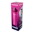 AQUAPHOR Wasserfilter-Trinkflasche CITY Kirsch-Rot 0,5L mit Aktivkohle-Wasserfilter aus Kokosnussschalen für 150 Liter gefiltertes Trinkwasser