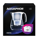 Tischwasserfilter AQUAPHOR ONYX 4,2 L in weiß oder schwarz Trinkwasserfilter mit 3 x MAXPHOR+ Wasserfilter-Kartusche