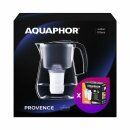 AQUAPHOR PROVENCE schwarz Tischwaserfilter inkl. 1x A5 +...