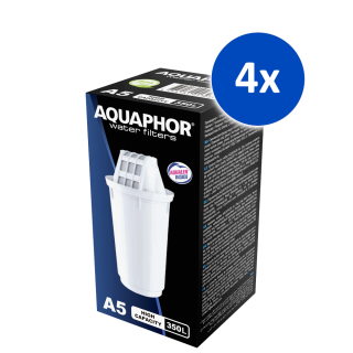 AQUAPHOR A5 Aqualen Wasserfilter-Kartusche 4 Stück für Provence, Prestige, Atlant, Arctic und Smile Tischwasserfilter