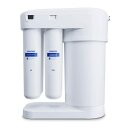 AQUAPHOR RO-101S Umkehrosmoseanlage inkl. K2,K5 und K7M Ersatzfilter mit 1 Wege Wasserhahn weiß Trinkwasserfilter Reverse Osmosis System 50 GPD Membran für 190 Liter am Tag