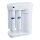 AQUAPHOR RO-101S Umkehrosmoseanlage inkl. K2,K5 und K7M Ersatzfilter mit 1 Wege Wasserhahn weiß Trinkwasserfilter Reverse Osmosis System 50 GPD Membran für 190 Liter am Tag