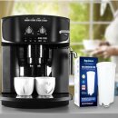 Wasserfilter Ersatz für DeLonghi Filterpatrone DLSC002 SER3017 Kompatibel mit DeLonghi Magnifica S Eletta Explorer Dinamica und ECAM-Serie Kaffeevollautomaten und Espressomaschinen 3+1 Stück