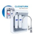 AQUAPHOR RO-202S Umkehrosmoseanlage - Reverse Osmosis System für 380 Liter am Tag mit Keimsperre und Mineralisierung - 5 Liter Wasserspeicher und 1 Wege Entnahmehahn