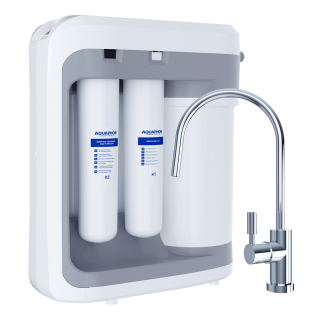AQUAPHOR RO-206S Umkehrosmoseanlage - Reverse Osmosis System mit 5 Liter Wasserspeicher und 1 Wege Entnahmehahn für 1170 Liter Osmosewasser am Tag