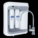 AQUAPHOR RO-202S Umkehrosmoseanlage - Reverse Osmosis System für 380 Liter am Tag mit Keimsperre und Mineralisierung - 5 Liter Wasserspeicher und 1 Wege Entnahmehahn inkl. volles Servicepaket