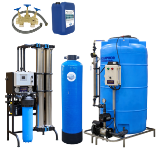 AQUAPHOR OsmoControl APRO500 500 Liter Reinstwasseranlage Reinwasseranlage mit Mischbettfilter und 560 Liter RO Wasserversorgung