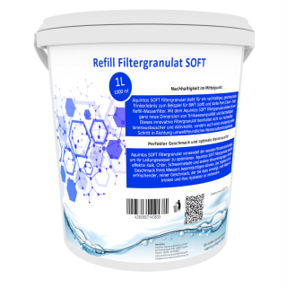 Refill Filtergranulat ‧ Ersatz für BWT soft und Aarke Pure Clean + Taste SOFT Filtergranulat von Aquintos